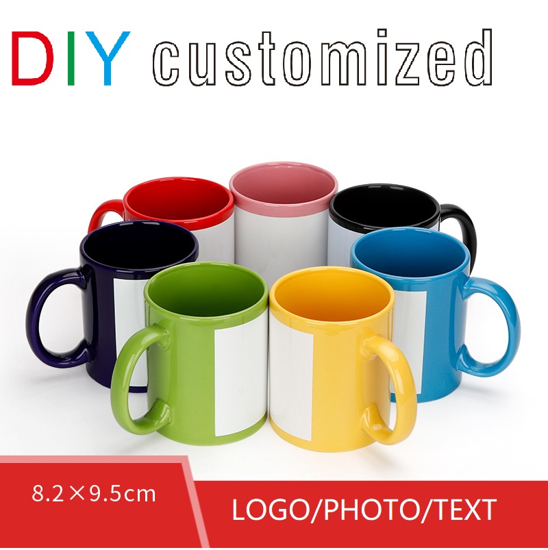 Coffee Tea Logo - Schwarze Tasse zum Selbermachen, Logo, Keramik,