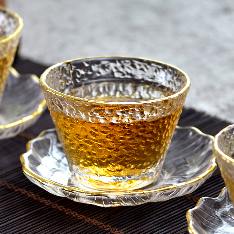 Coffee Tea Green - Goldglas-Teetasse mit Goldrand, Arabische Kaffeetasse, Japanischer