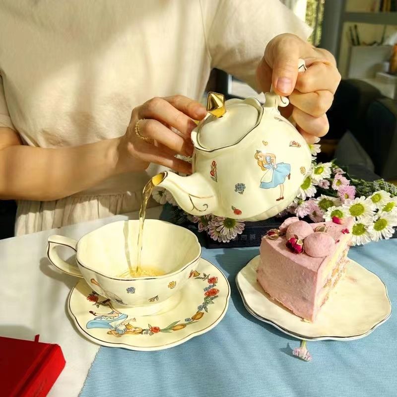 Coffee Tea Gift Set - Alice Keramik Tee- und Kaffee-Set mit