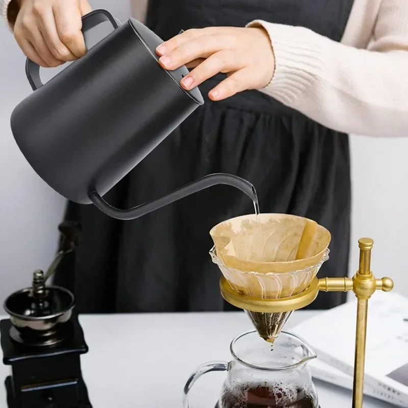 Coffee Tea Pot - 350/600ML Edelstahl Tropf Wasserkocher Schwanenhals Dünne