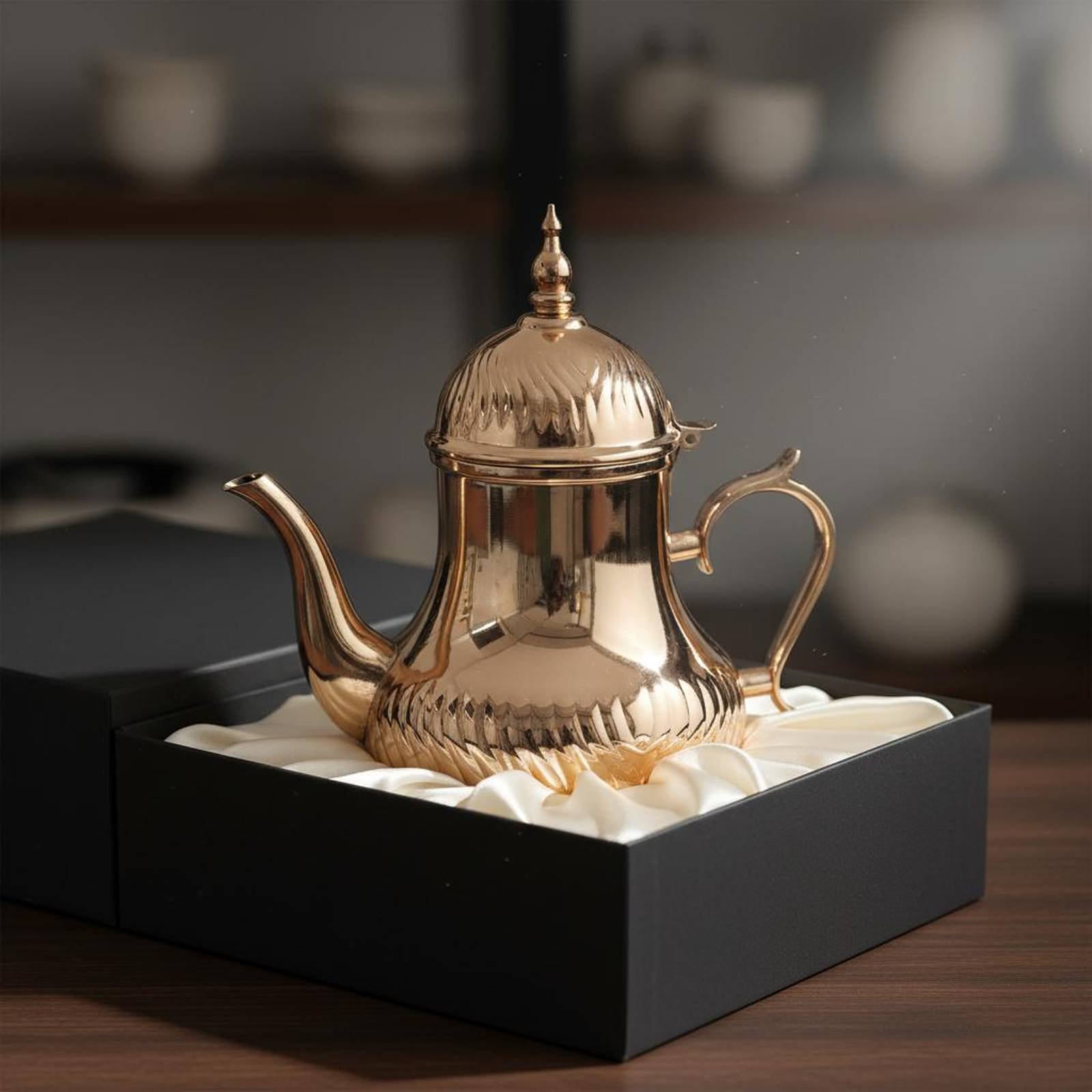 Coffee Tea Pot - Nahöstliche Dallah Spiegelpolierte Arabische Kaffeekanne Arabische