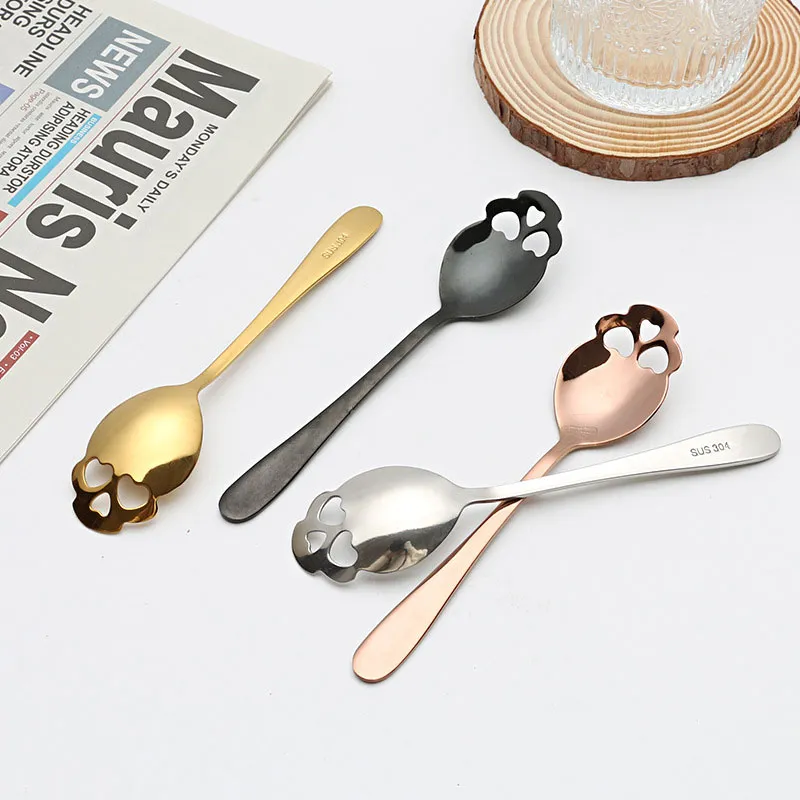 Coffee Tea And Sugar Set - 1PCS Kaffee Löffel Kreative Schädel Form