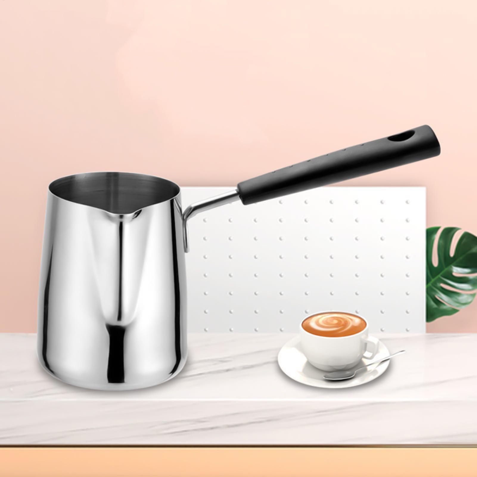 Coffee Tea Pot - 600ml Türkische Kaffeekanne mit Ausgießer, Herdplattentauglicher