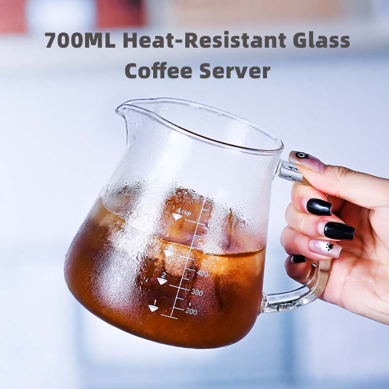 Coffee Tea Pot - Neues 700-ml-Glas-Set aus Kaffeekanne und Teekannen