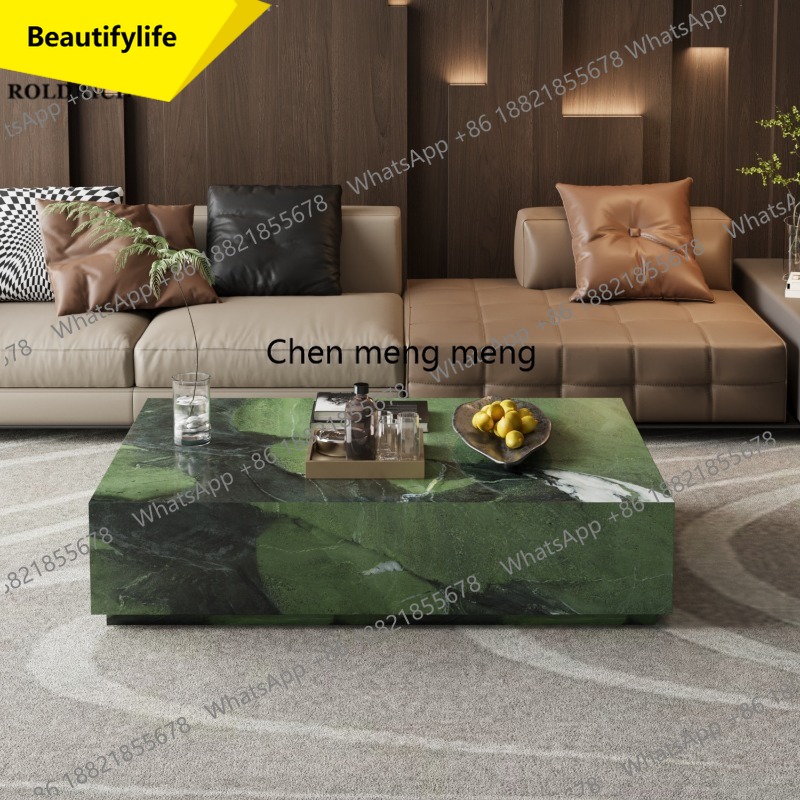 Coffee Tea Green - 02M Irischer grüner Marmor Wohnzimmer-Bodenkasten Couchtisch