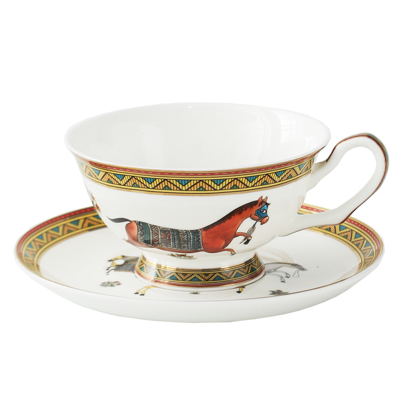 Coffee Tea Gift Set - Porzellan Teetasse und Untertasse Set mit