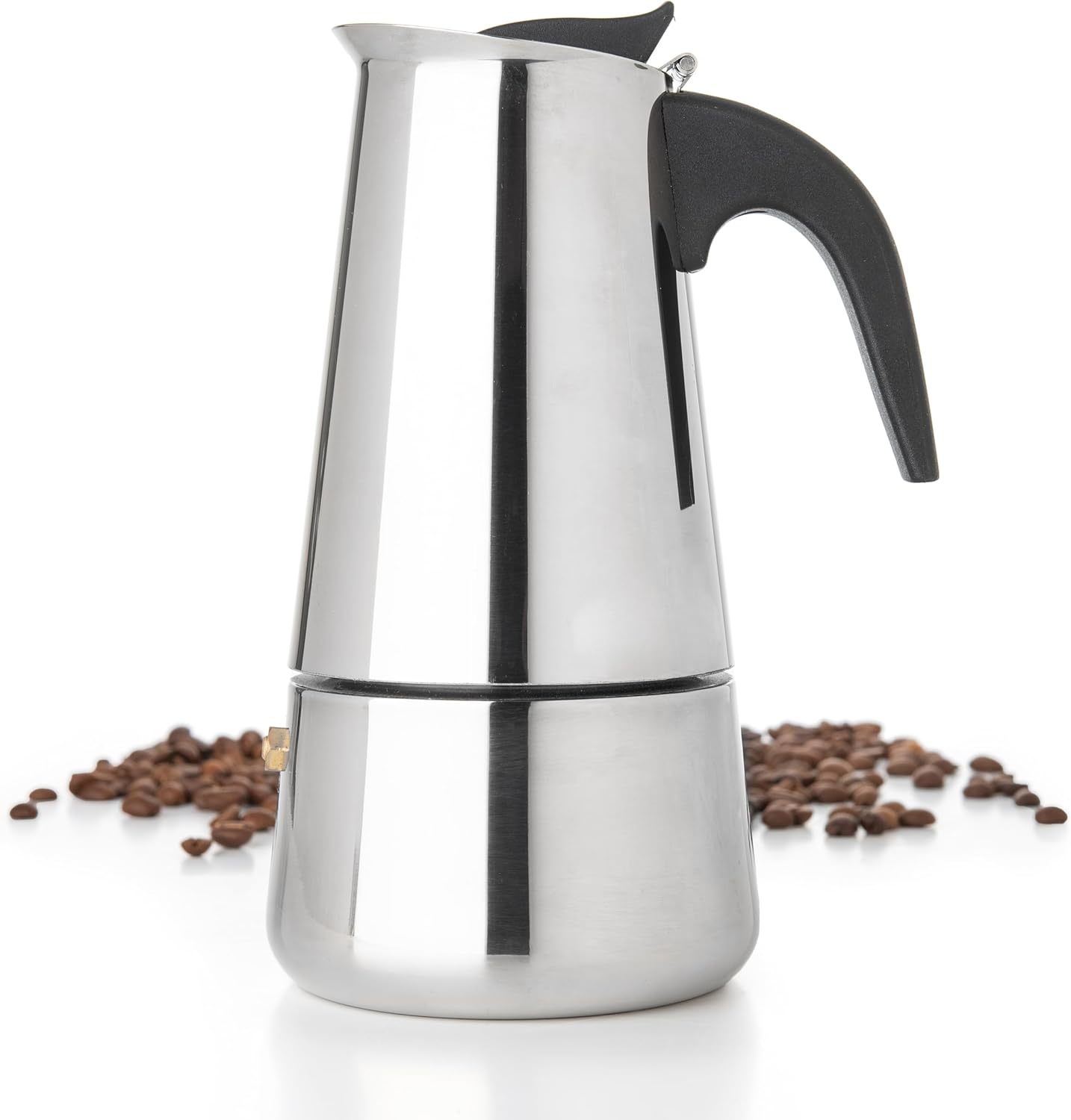 Coffee Tea Pot - Mokka-Kaffeekannen aus Edelstahl, Espresso-Kanne mit Kaffeetasse,