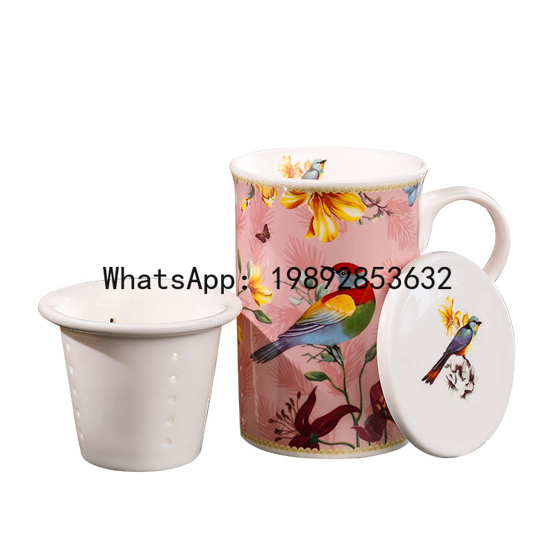 Coffee Tea Green - PYJ1 Wasserbecher Keramikbecher Kaffeetasse Emaille Blumen