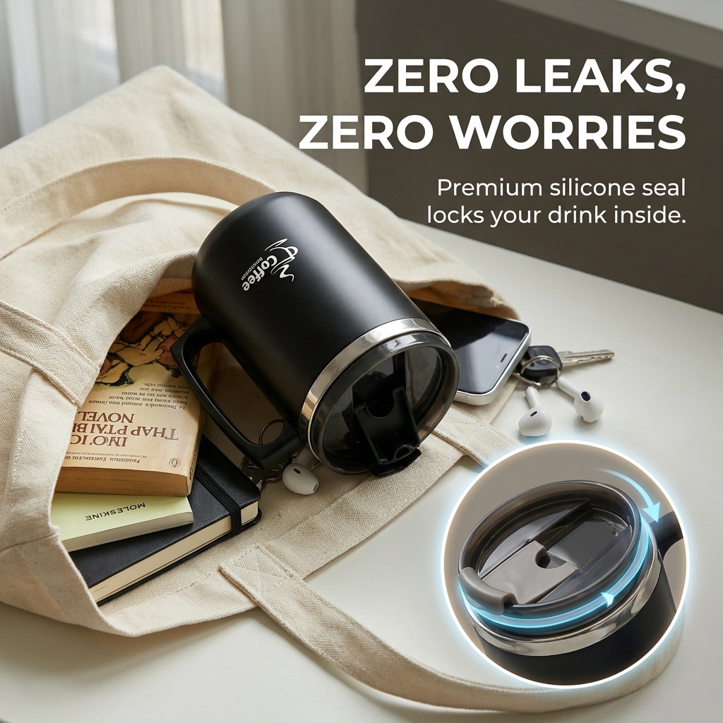 Reise-Thermobecher mit Griff a – Coffee Tea Tumbler Bewertung und Preis
