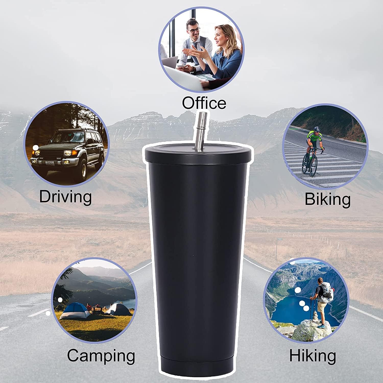 750ml Doppelwandiger Isolierbe – Coffee Tea Tumbler Bewertung und Preis