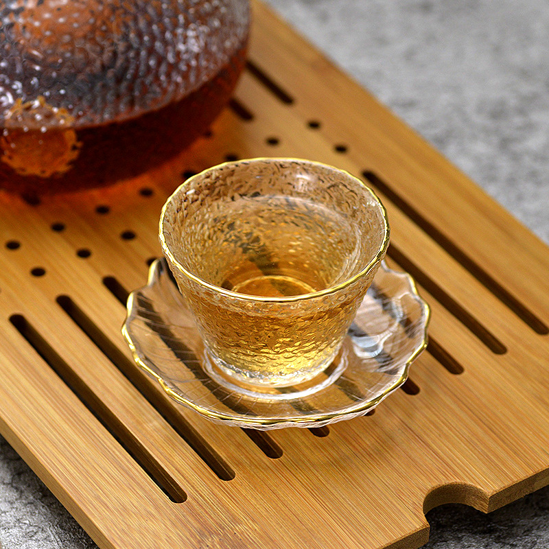 Goldglas-Teetasse mit Goldrand – Coffee Tea Green Bewertung und Preis
