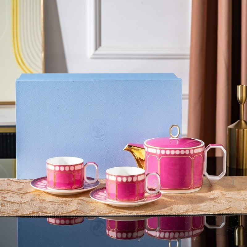 Schwanen-Design Knochenporzell – Coffee Tea Gift Set Bewertung und Preis