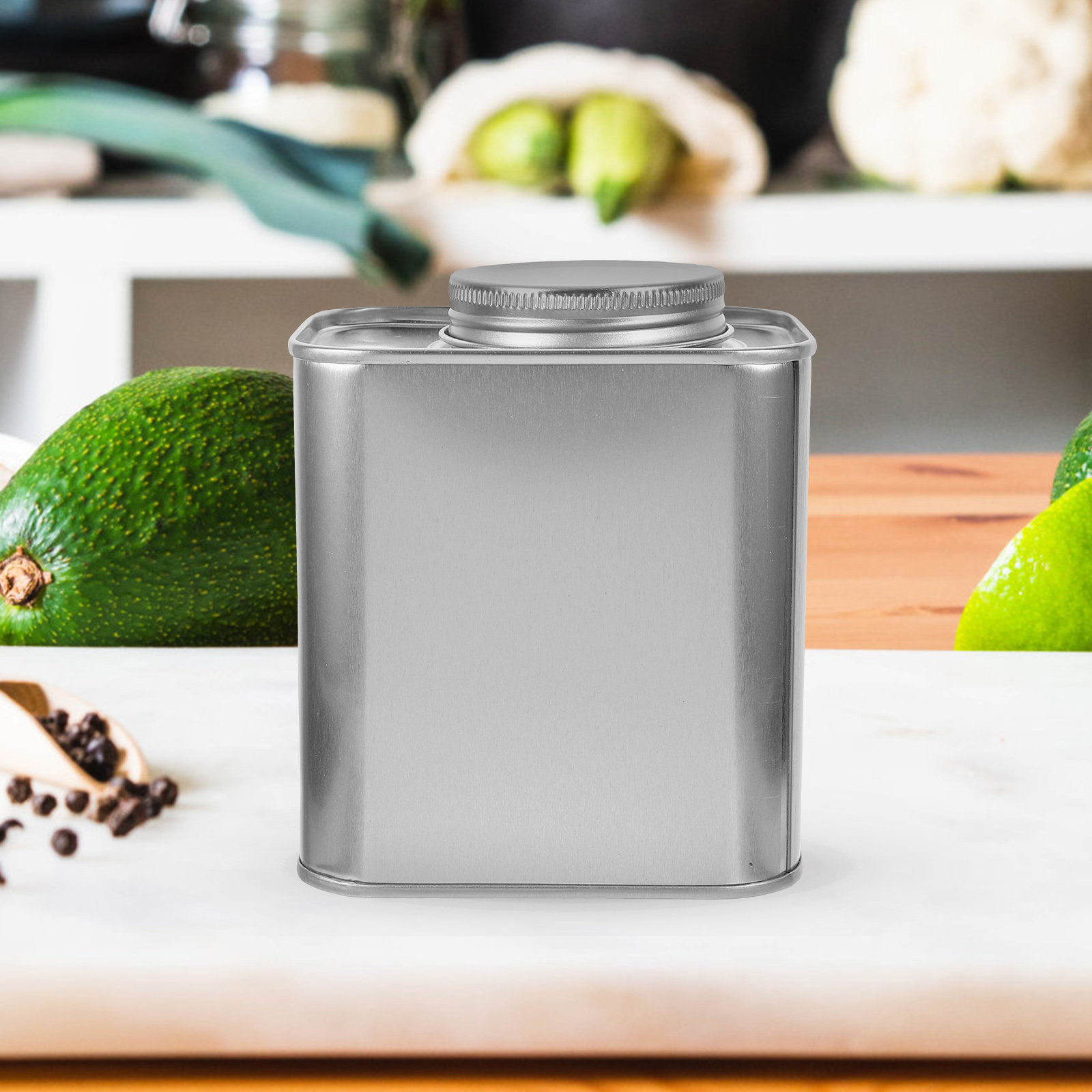 4 Stück Teedosen aus Weißblech – Coffee Tea And Sugar Canisters Bewertung und Preis