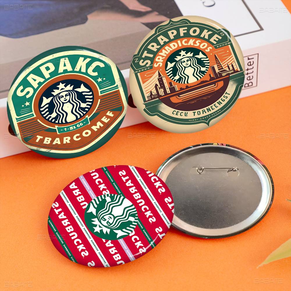 Cooler Starbucks-LOGO-Blechpin – Coffee Tea Logo Bewertung und Preis