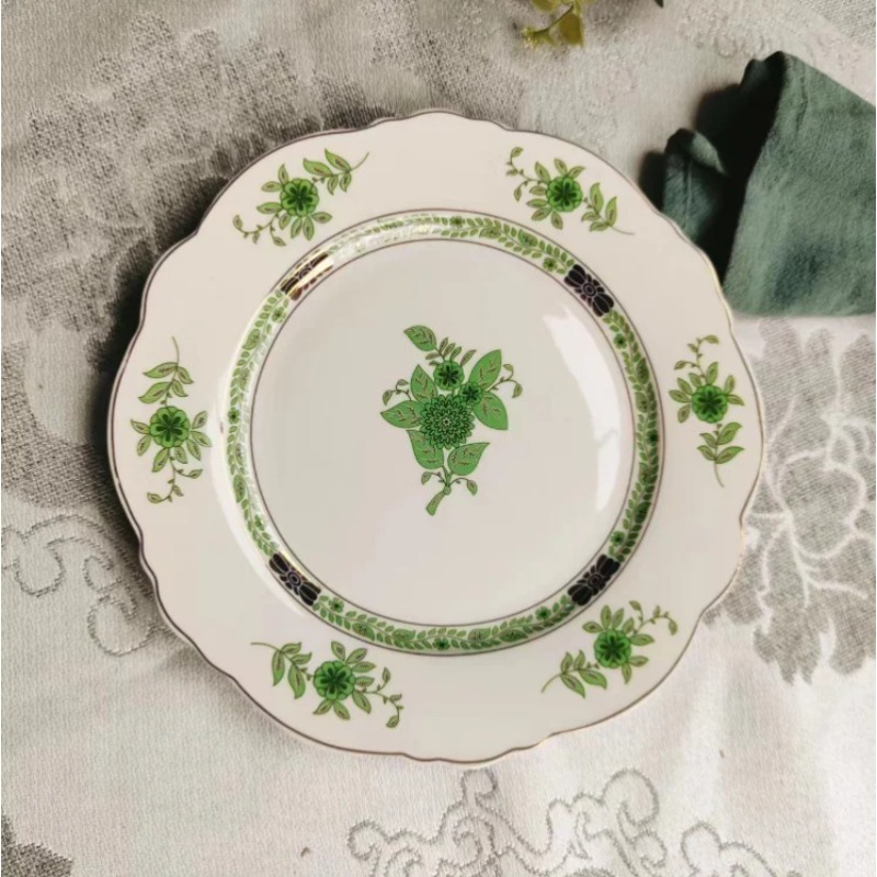 Vintage Grünes Blumenmuster Po – Coffee Tea Green Bewertung und Preis