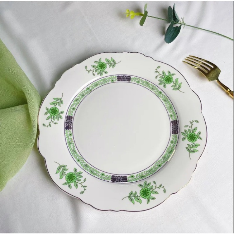 Vintage Grünes Blumenmuster Po – Coffee Tea Green Bewertung und Preis