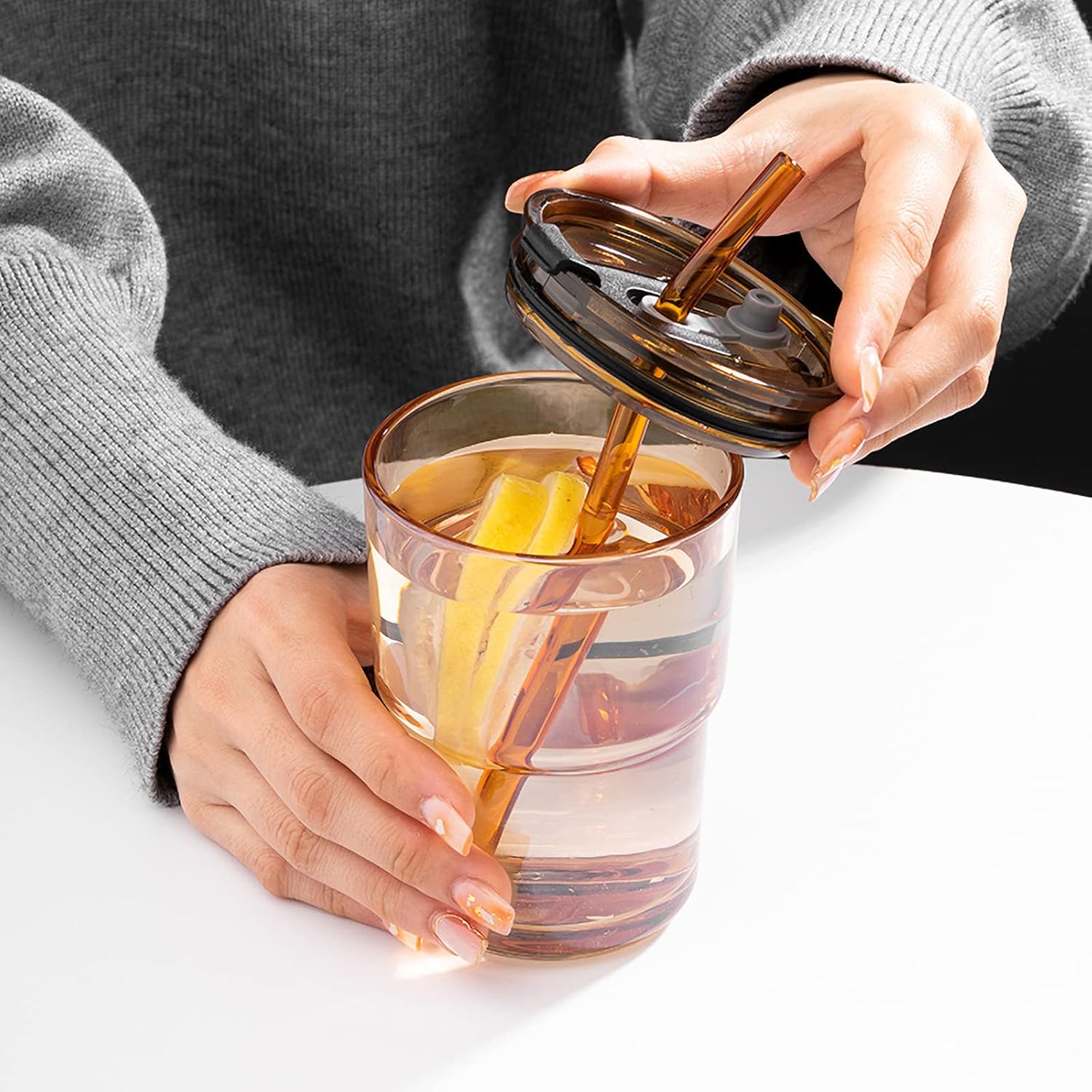 400ml Trinkbecher aus Glas, Be – Coffee Tea Tumbler Bewertung und Preis