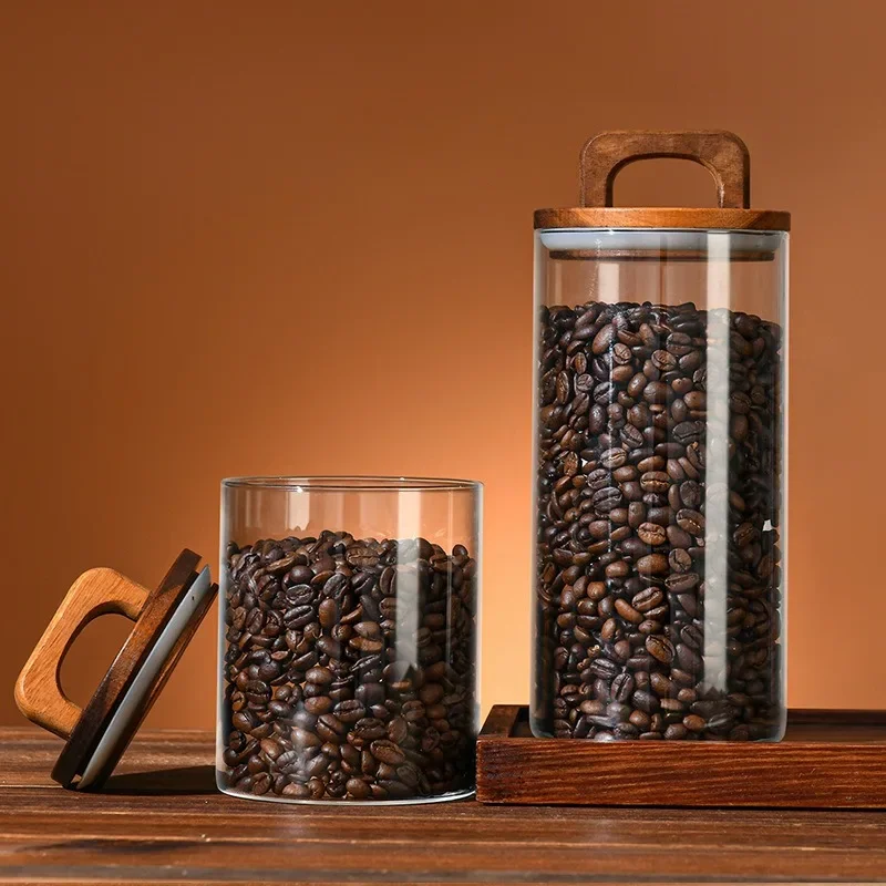 Klarglasbehälter mit Bambusdec – Coffee Tea And Sugar Canisters Bewertung und Preis