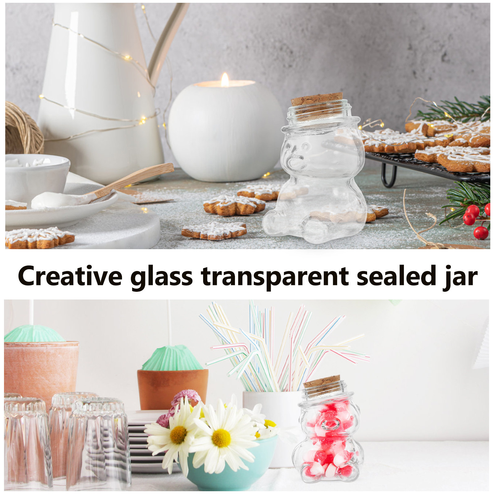 4-teiliges Glas-Bonbonglas-Set – Coffee Tea And Sugar Set Bewertung und Preis