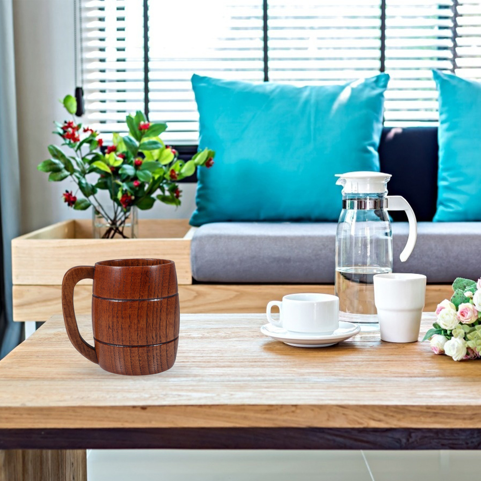 Holz-Bierkrug Kaffeetasse Wass – Water Tea And Coffee Bewertung und Preis