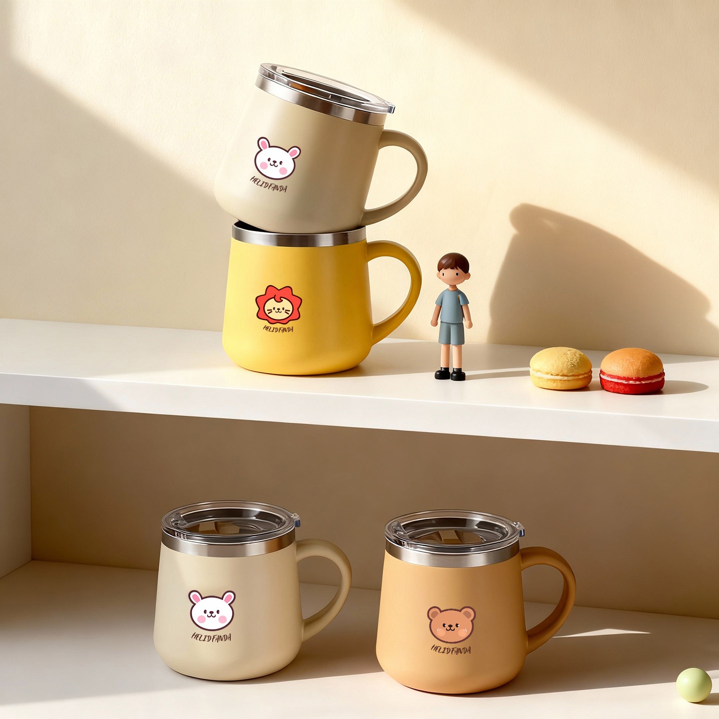 430ML Cartoon 316 Edelstahl Ka – Coffee Tea Tumbler Bewertung und Preis