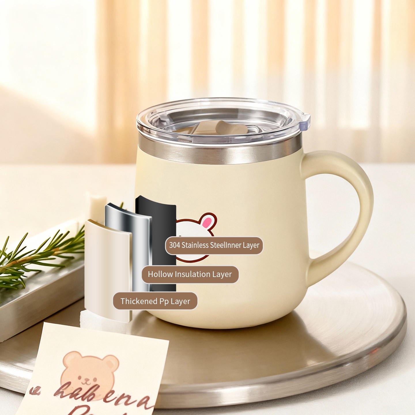 430ML Cartoon 316 Edelstahl Ka – Coffee Tea Tumbler Bewertung und Preis
