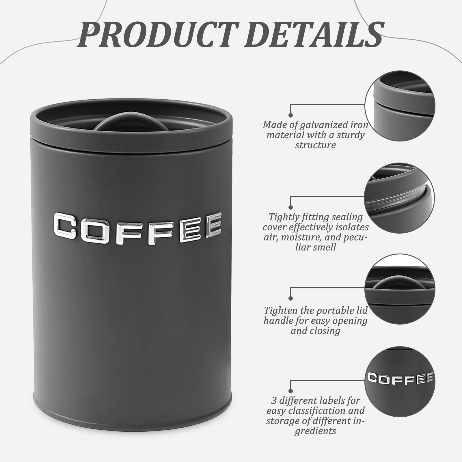 3-teiliges Glas für Tee, Kaffe – Coffee Tea And Sugar Canisters Bewertung und Preis