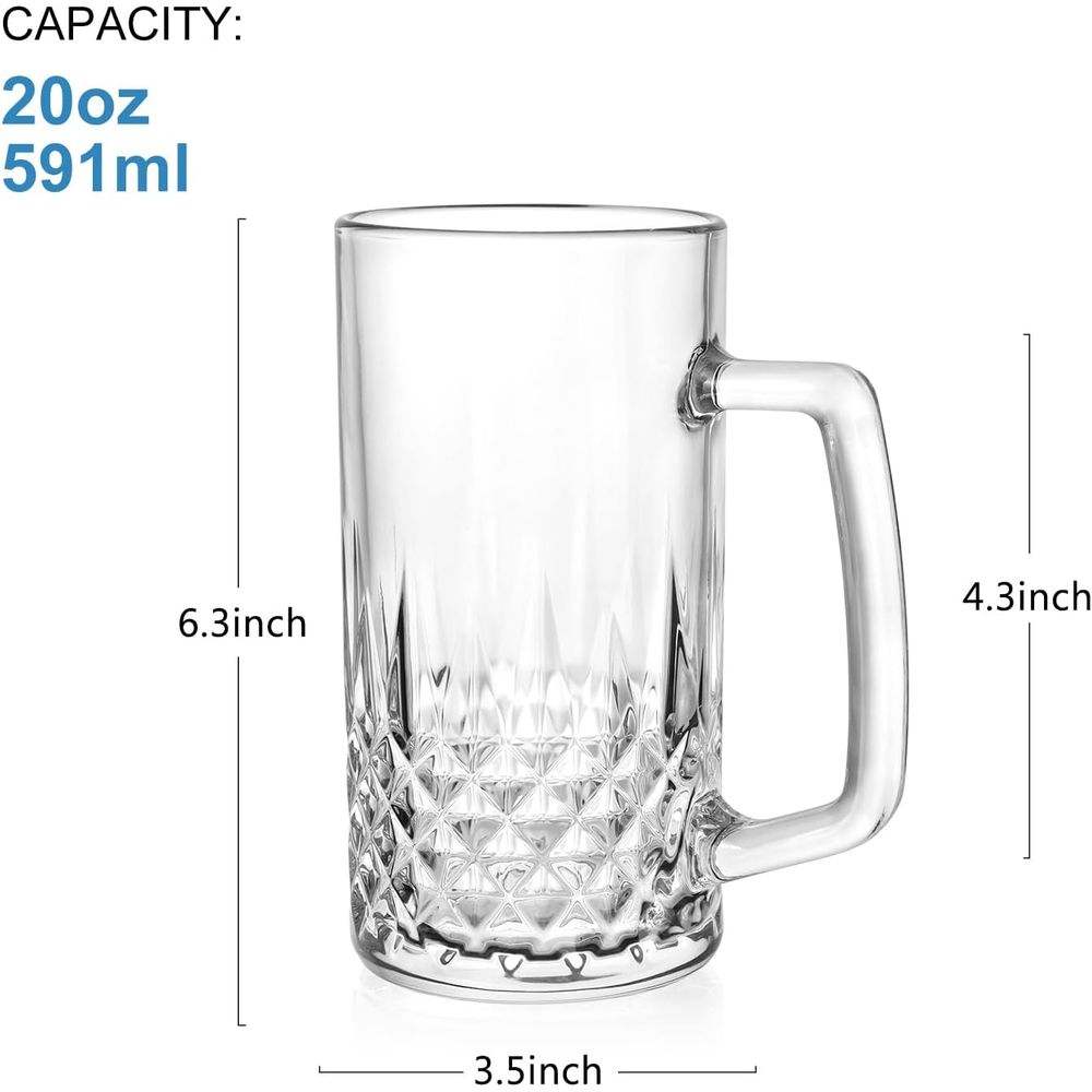 20 oz Schwere Glasbecher-Set m – Coffee Tea Gift Set Bewertung und Preis